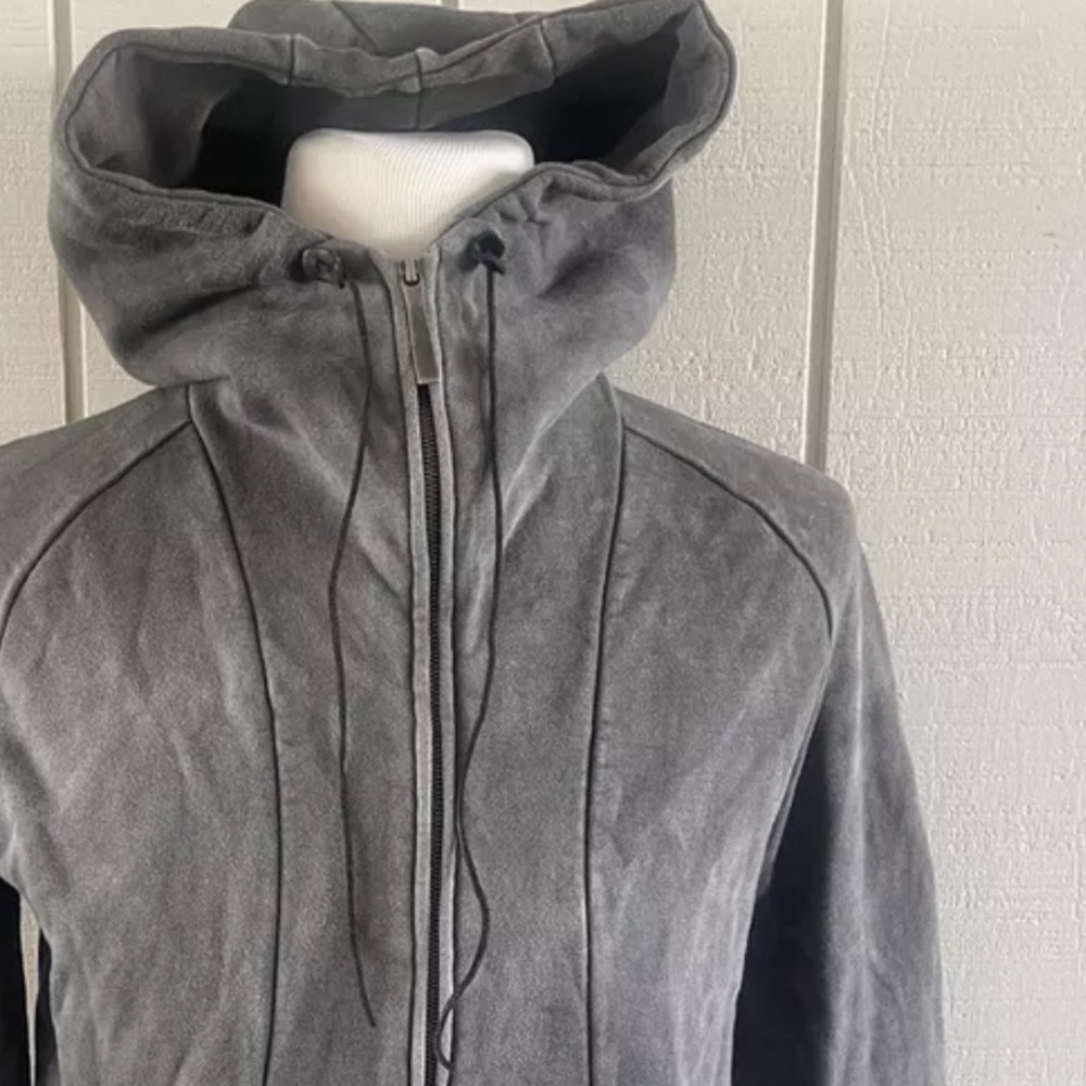 THE VIRIDI ANNE Hoodie Zip GRAY Jacket EXC Sweatshirt JAPAN Size 2 Medium M - Picture 5 of 16